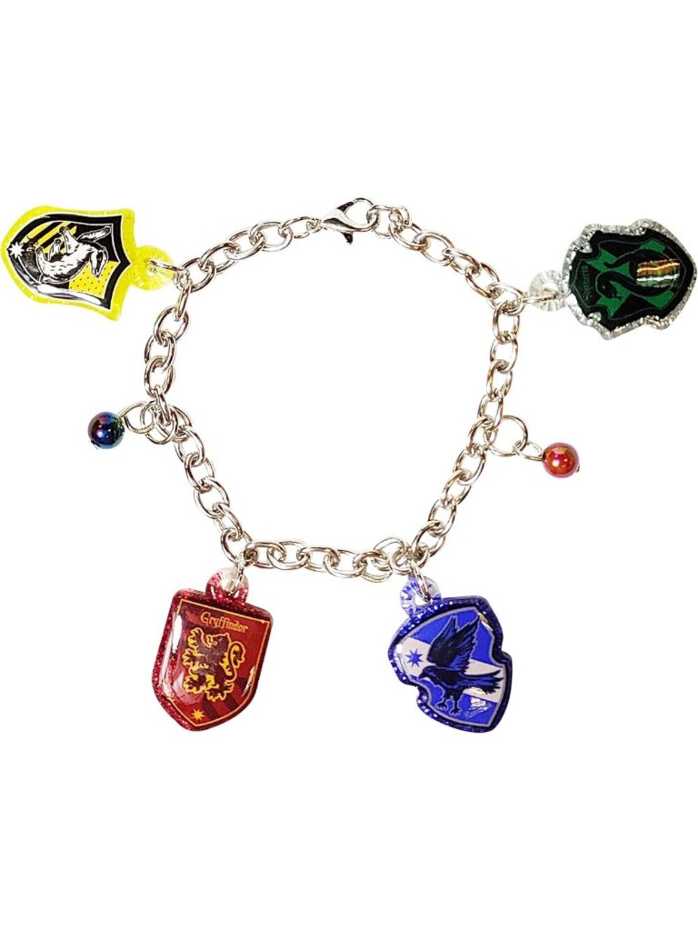Harry Potter 7" Charm Bracelet for Kids - 4 Metal Charms, Perfect Gift for Ages